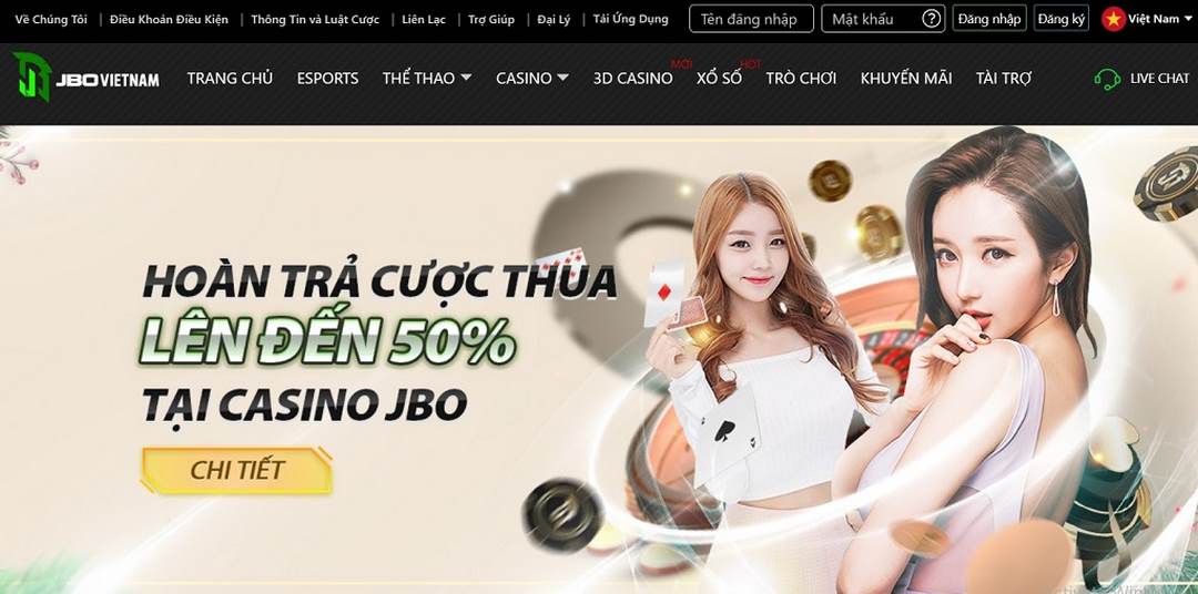 Các dịch vụ giải trí phổ biến trên website JBOvietnam