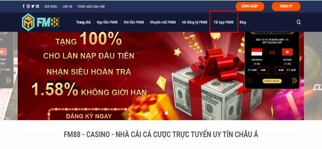 Đăng ký và tải app FM88 để chơi đánh mậu binh trực tuyến