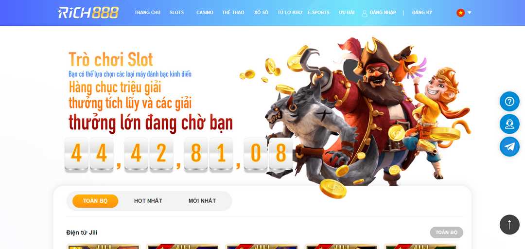 Game slot đổi thưởng rất được yêu thích 