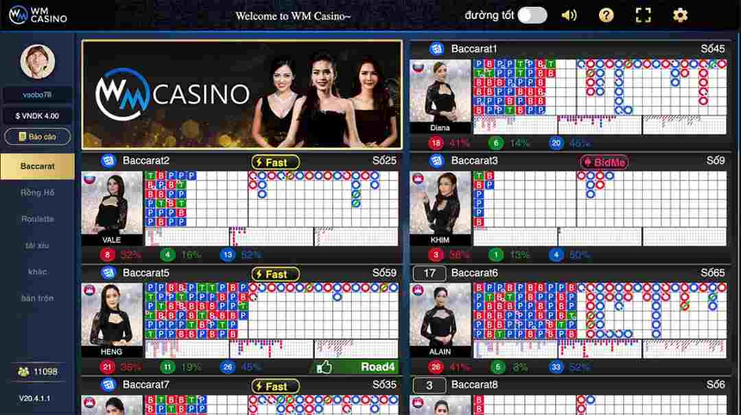 thiết kế kỹ càng đến từng chi tiết của wm casino