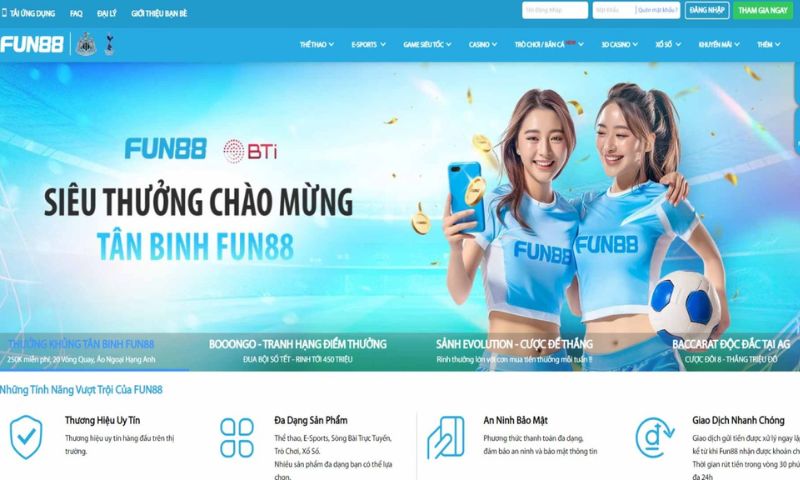 Fun88 hỗ trợ người chơi trên nền tảng web và di động 